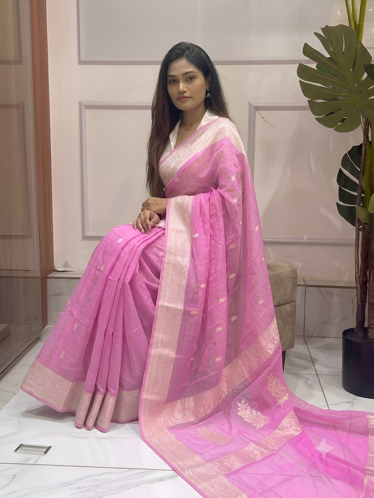 Pure Handloom Chiffon Khaddi Saree Design 03