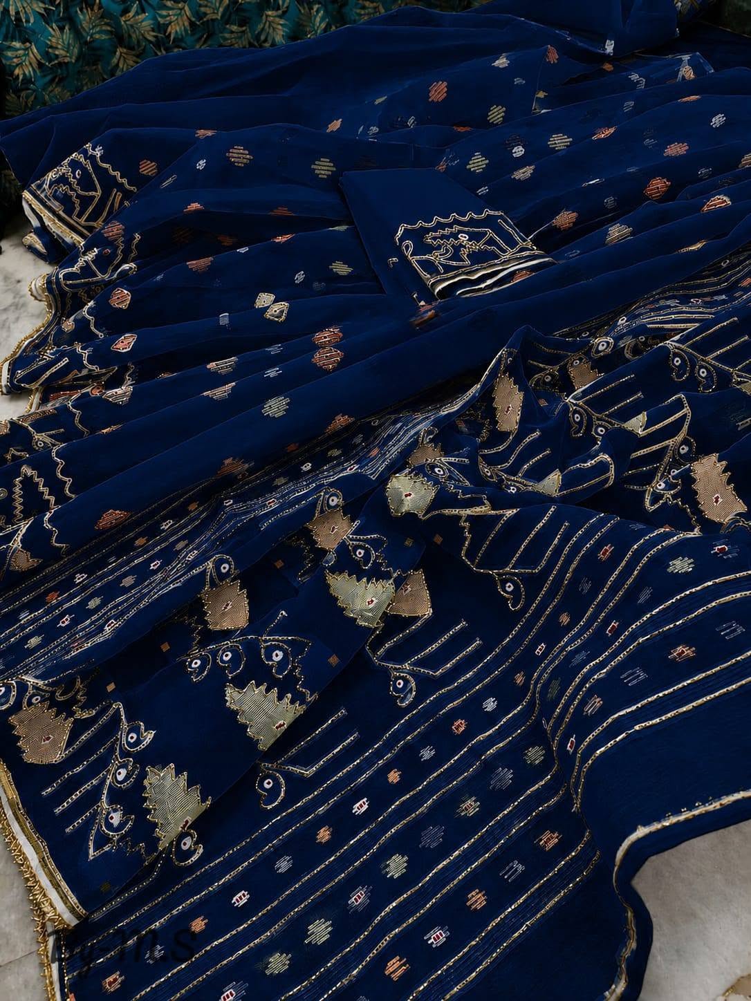 Premium Karchupi Jamdani Saree With Blouse Piece for Wedding and Festive Wear