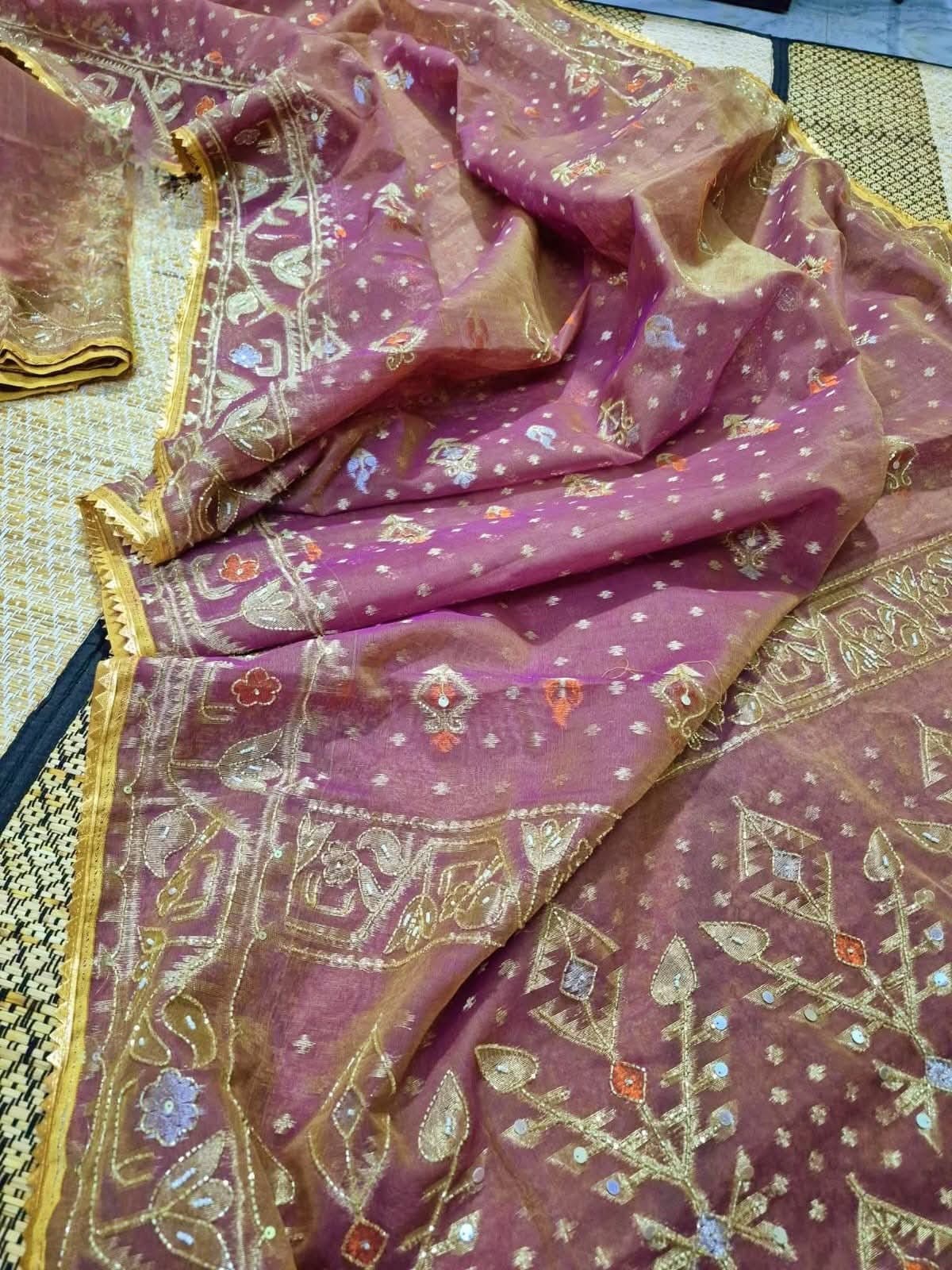 Premium Cutdana Jamdani -Design 09
