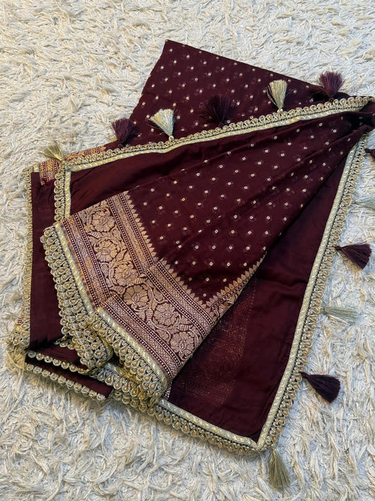 Premium Khaddi Georgette -Maroon