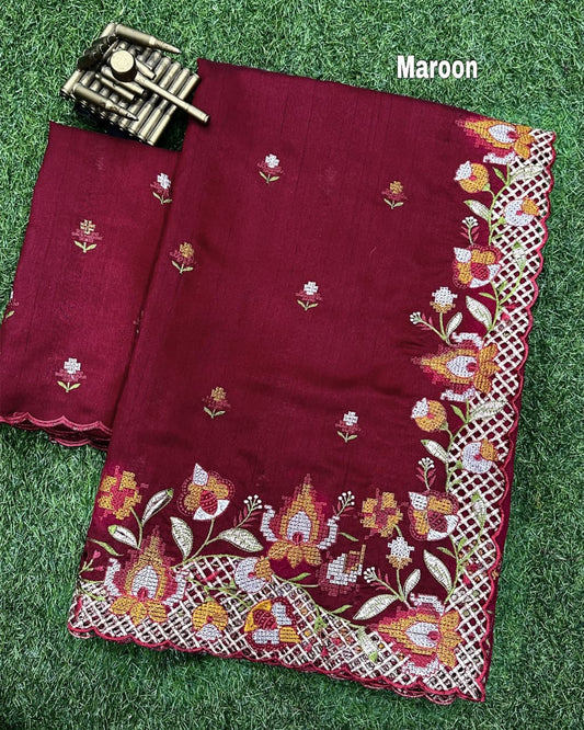 Soft Semi Tussar Silk -Design 06