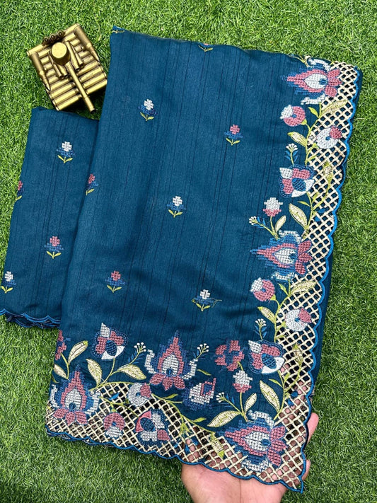Soft Semi Tussar Silk-Design 07