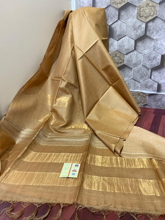 Silk Mark Certified Tussar Gicha Saree