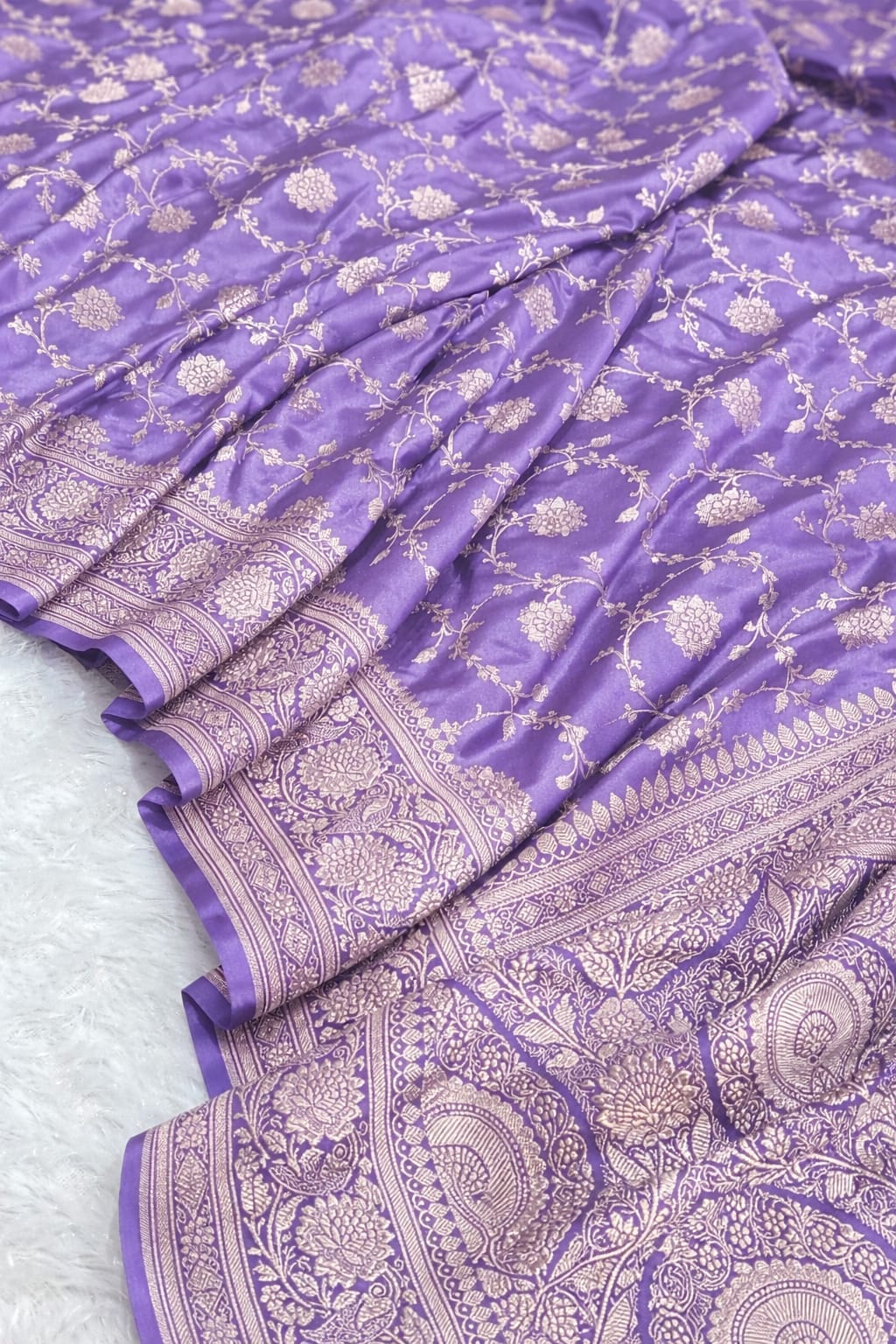 Mushroo banarashi silk -Design 23