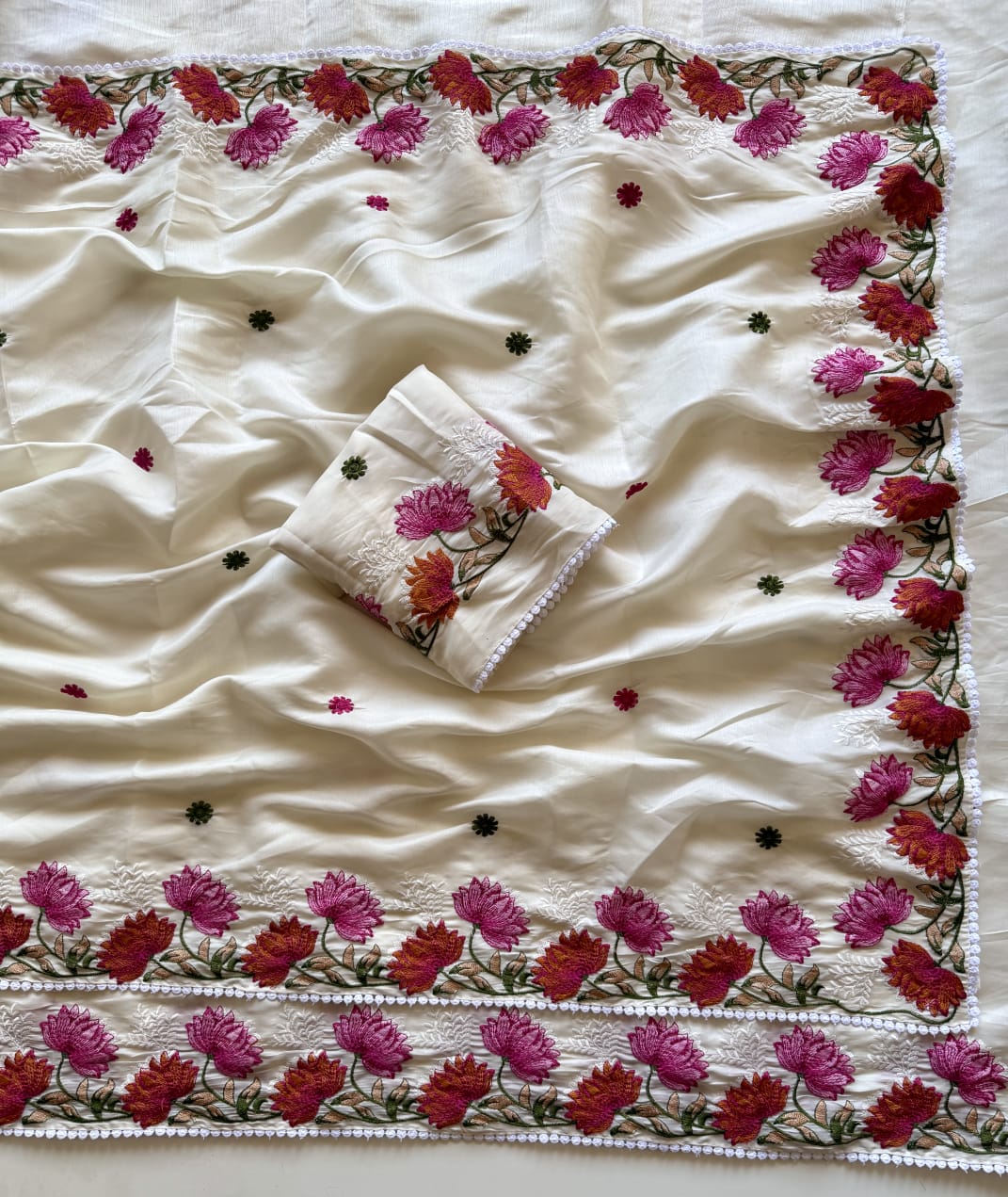 ✨ Soft Semi Tassar Silk Saree with Blouse Piece ✨-Design 09