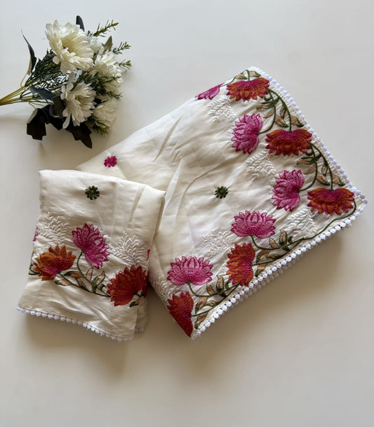 Soft Semi Tussar Silk -Design 09