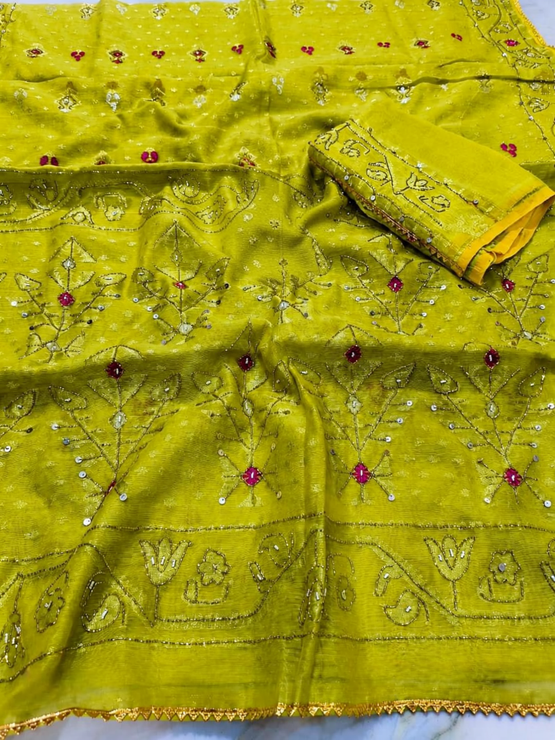 Premium Cutdana Jamdani -Design 08