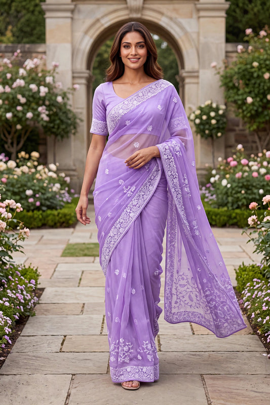 Georgette Chikankari