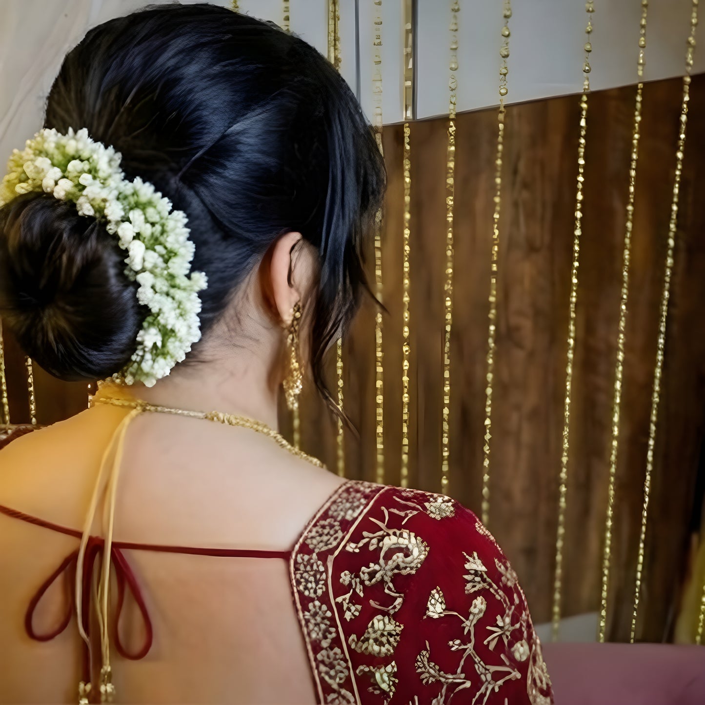 Pure Space Silk Saree with Ready-Stitched Blouse -Design 02
