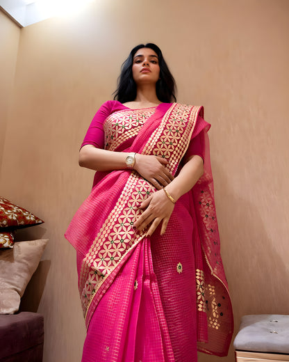 Buy Kota Silk Saree Online in India | Tumpi's Collection - Design -02