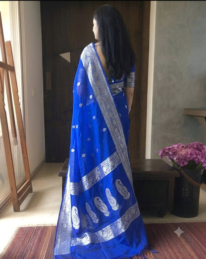Pure Handloom Chiffon Khaddi Saree Design 04