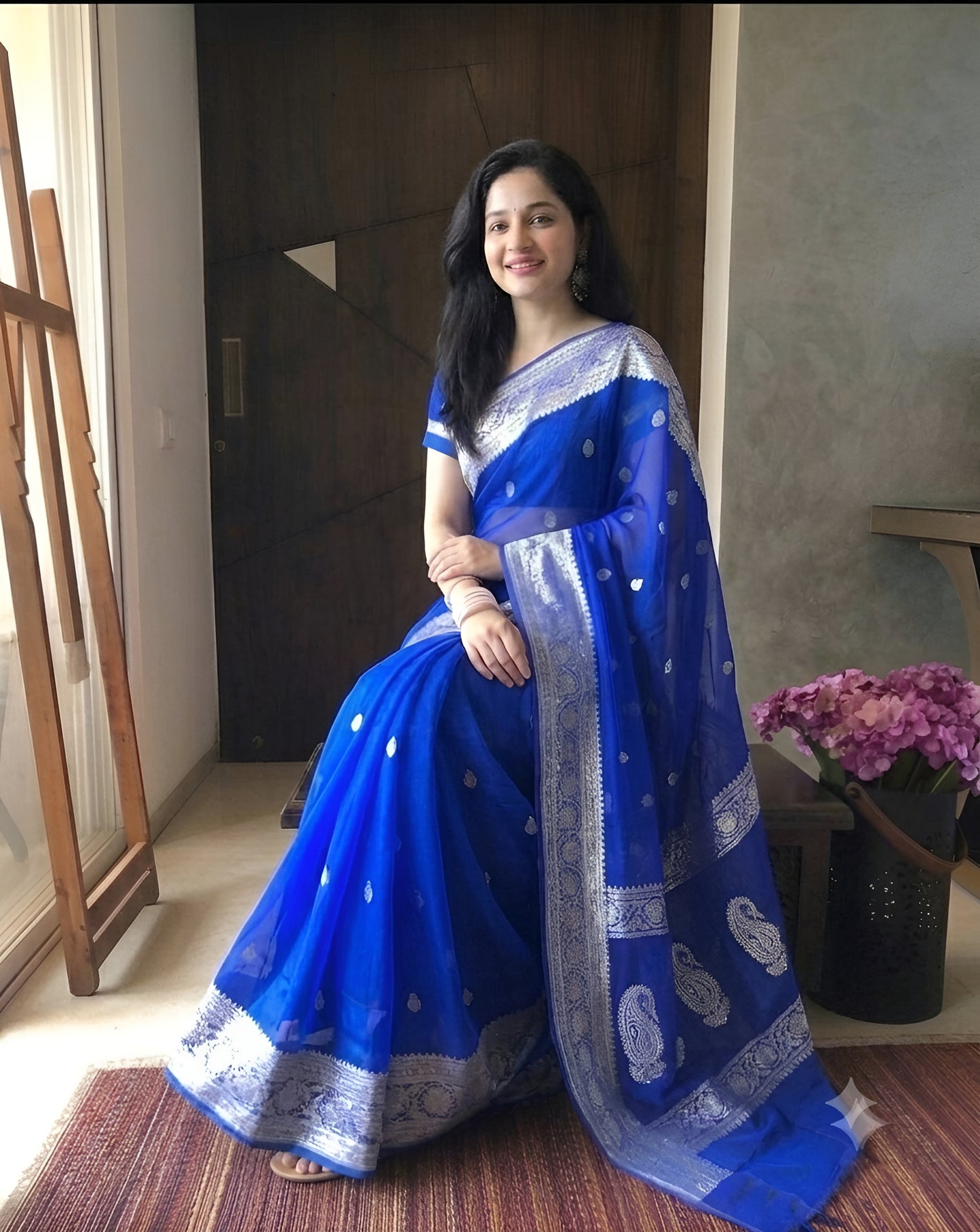 Pure Handloom Chiffon Khaddi Saree Design 04