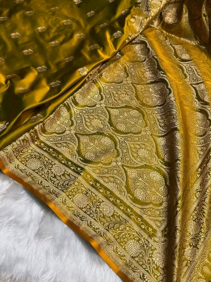 Mushroo Banarashi saree - Copper -Design 01
