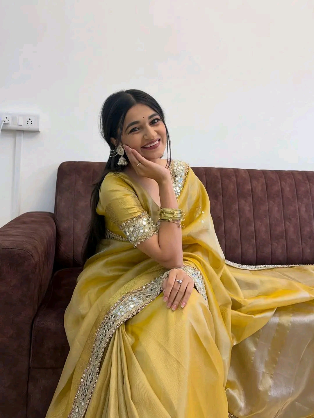 Pure Tissue Maharani Saree with Lace Work | Tumpi's Collection Desin - 05