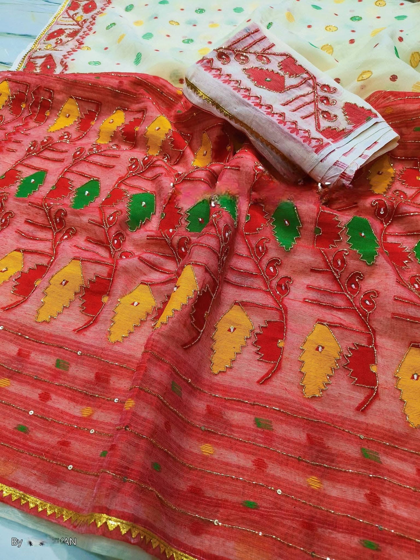 Karchupi Jamdani Saree Design 01