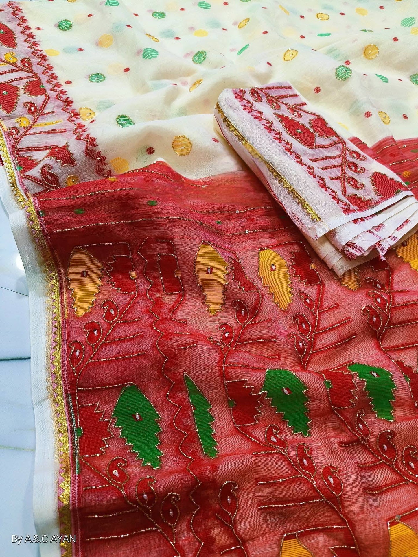 Karchupi Jamdani Saree Design 01