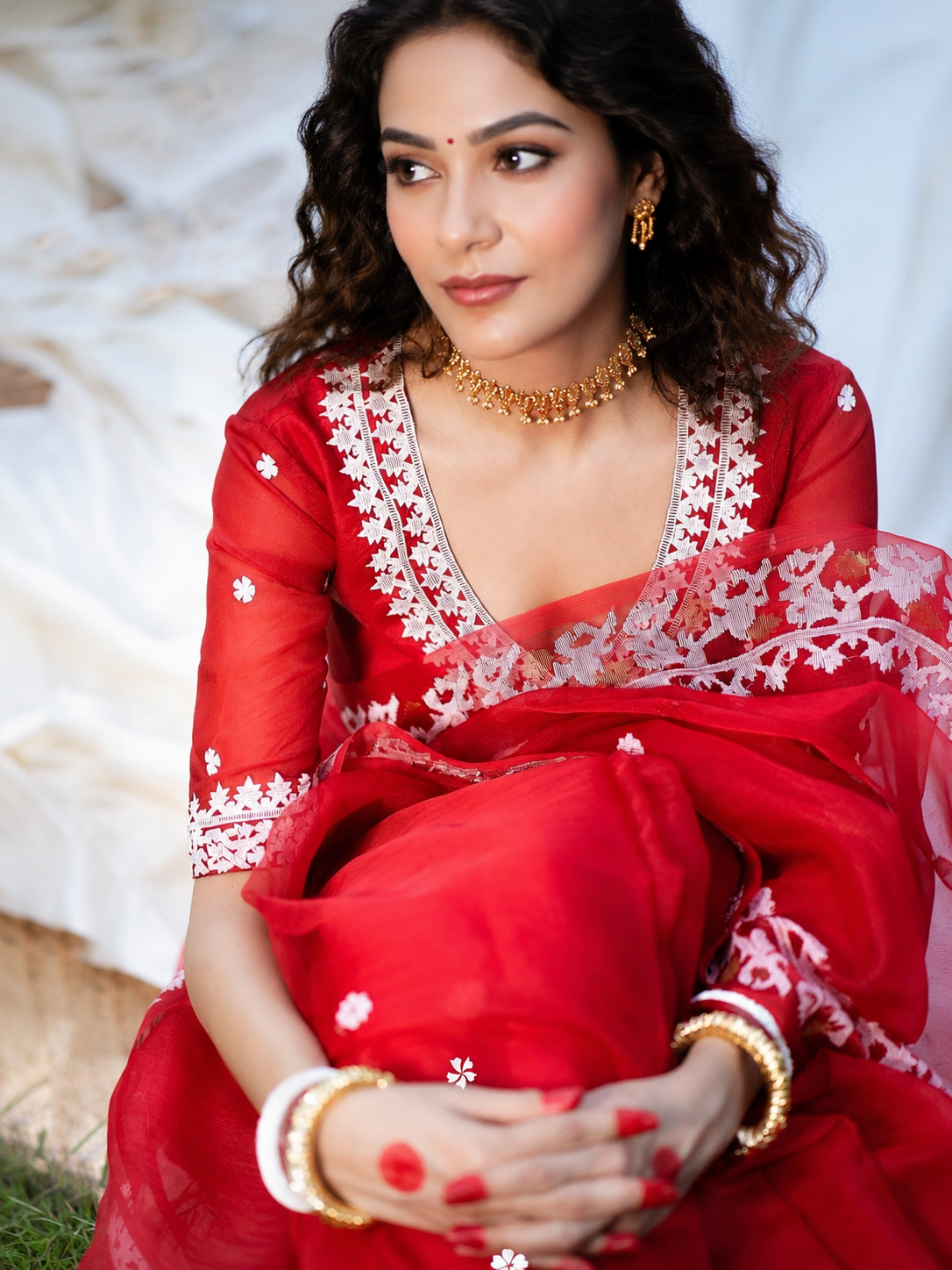 Elegant Organza Silk Saree