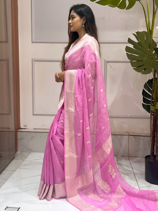 Pure Handloom Chiffon Khaddi Saree Design 03