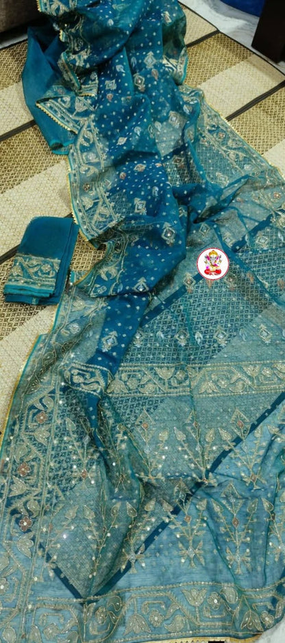 Premium Cutdana Jamdani -Design 06