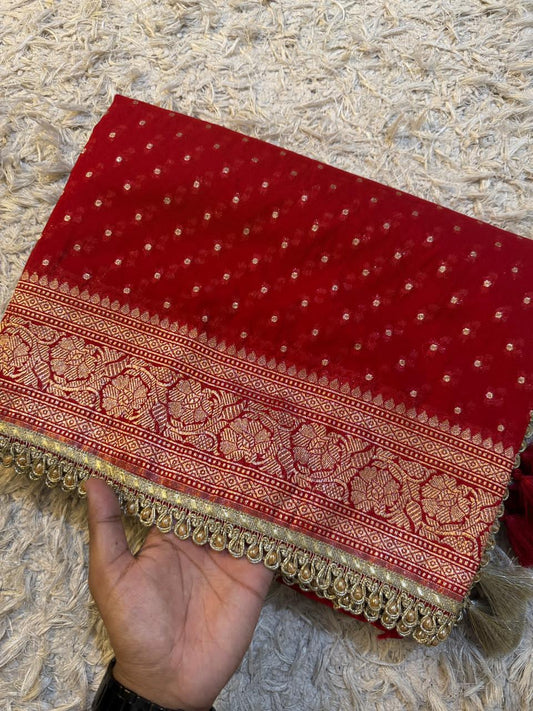 Premium Khaddi Georgette -Red