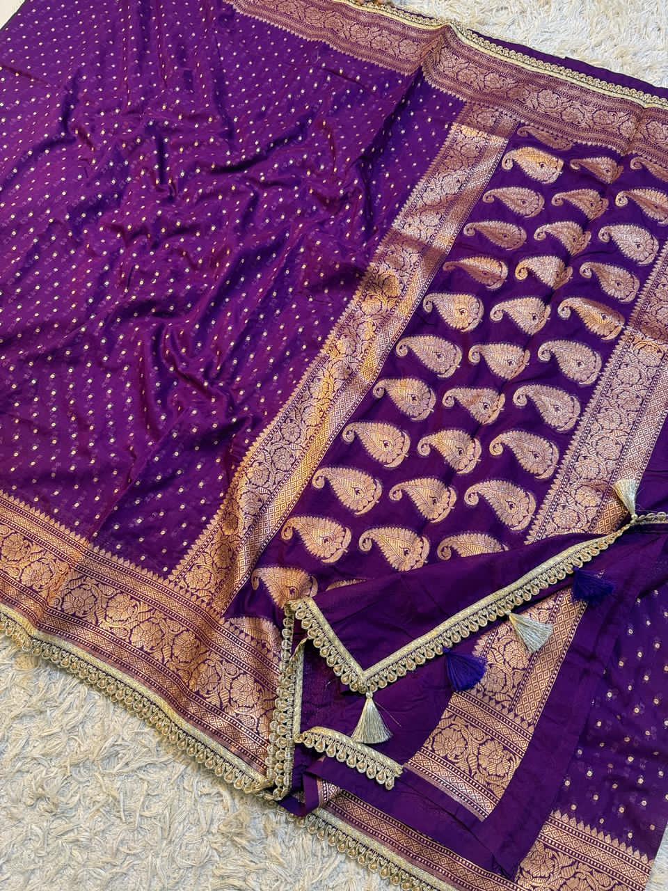 Premium Khaddi Georgette -purple-Design 03