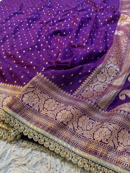 Premium Khaddi Georgette -purple-Design 03