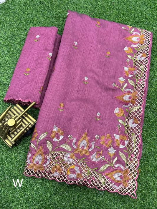 Soft Semi Tussar Silk -Design 02