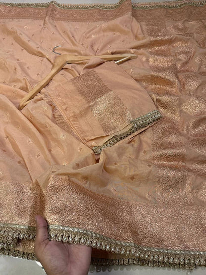 Premium Khaddi Georgette -Light Copper Beige