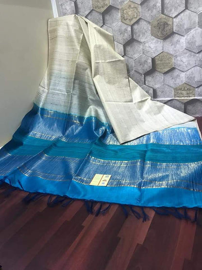 Silk Mark Certified Tussar Gicha Saree