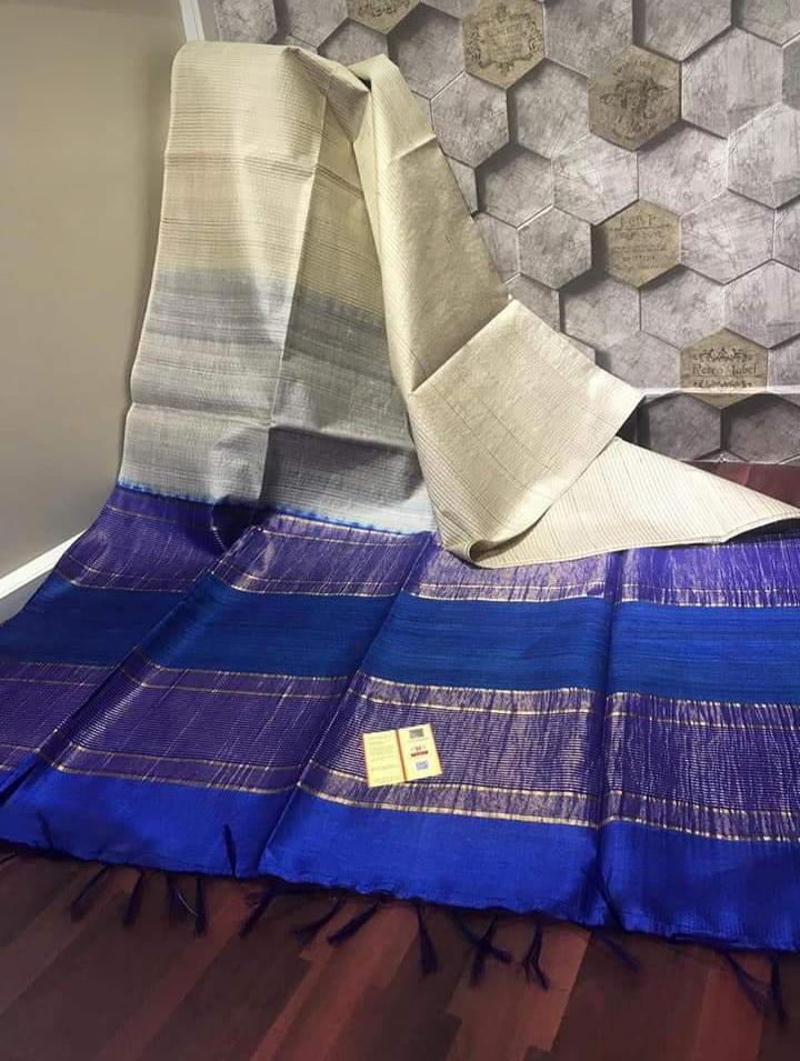 Silk Mark Certified Tussar Gicha Saree