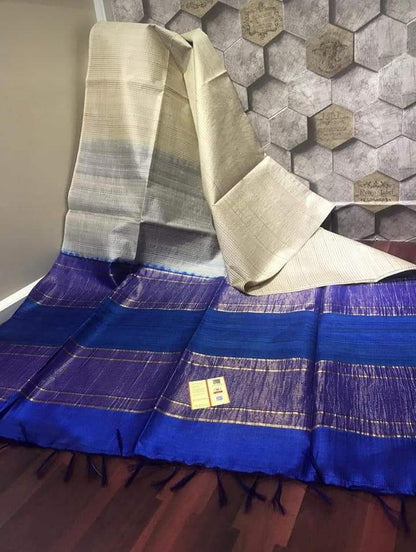 Silk Mark Certified Tussar Gicha Saree