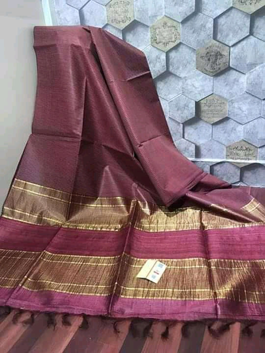 Silk Mark Certified Tussar Gicha Saree