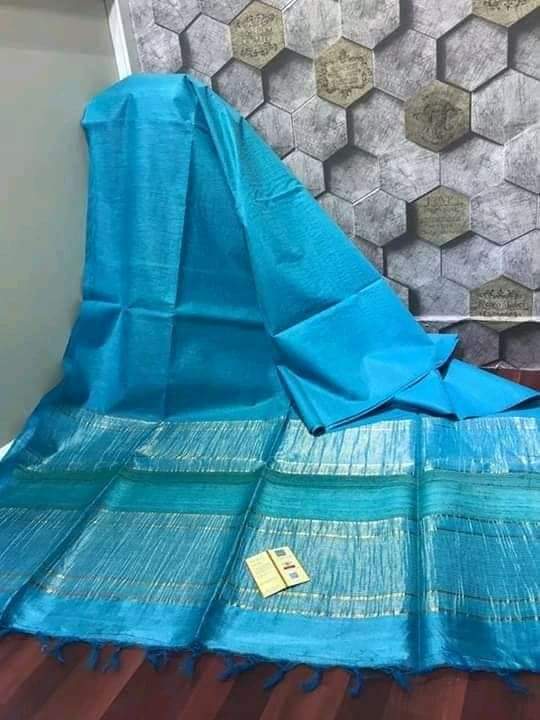 Silk Mark Certified Tussar Gicha Saree