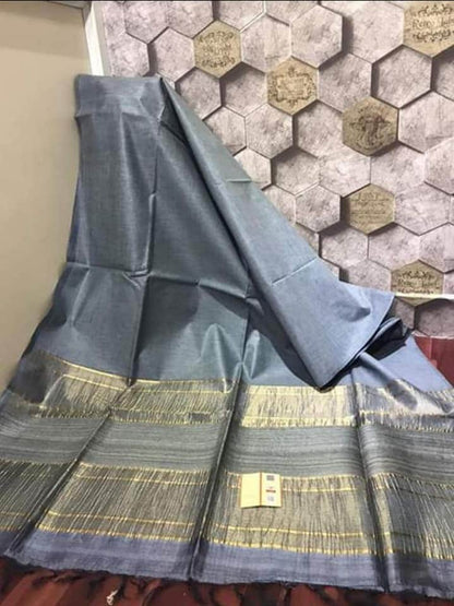 Silk Mark Certified Tussar Gicha Saree