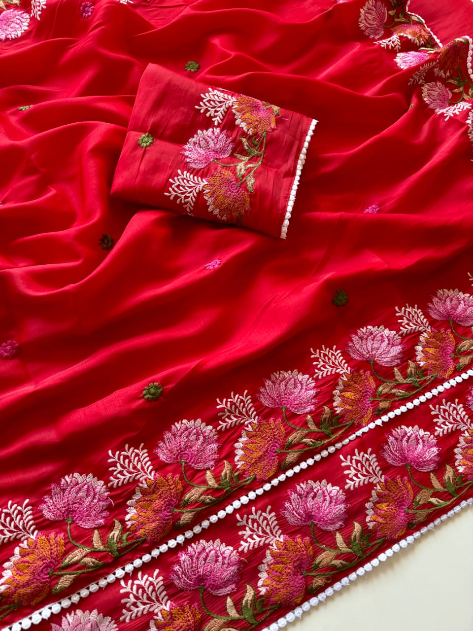 ✨ Soft Semi Tassar Silk Saree with Blouse Piece ✨-Design 10