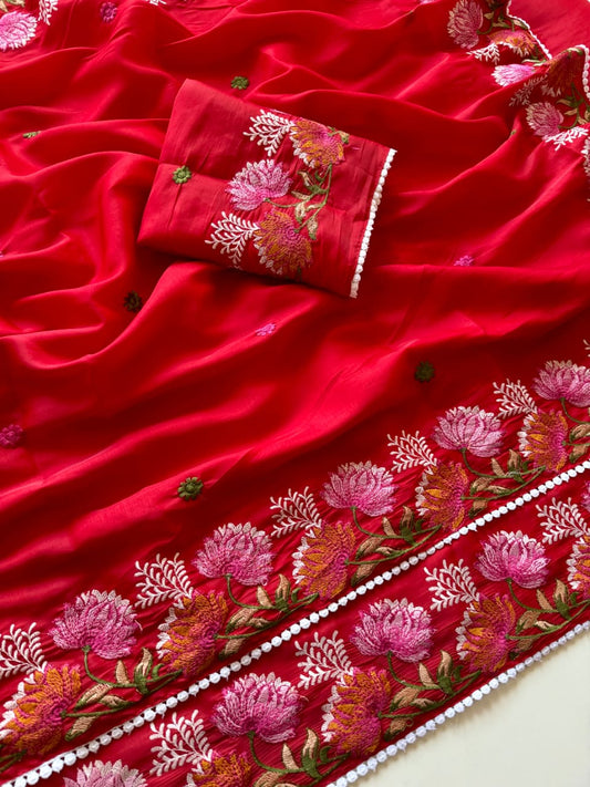 Soft Semi Tussar Silk -Design 10