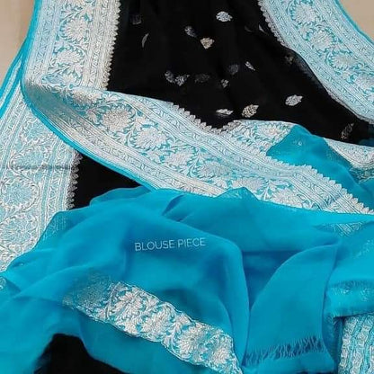 Pure Handloom Chiffon Khaddi Saree Design 07