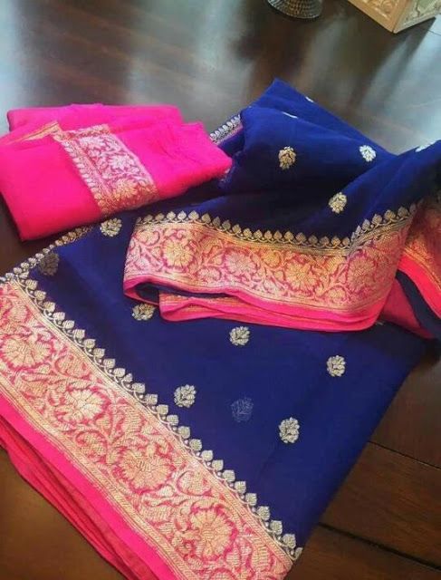 Pure Handloom Chiffon Khaddi Saree– Design 09