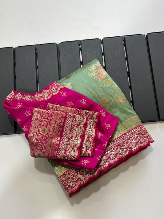 Heavy Dola Silk Saree – Design 03
