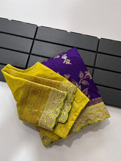 Heavy Dola Silk Saree – Design 01