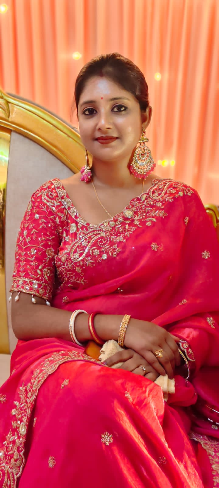 Pure Space Silk Saree with Ready-Stitched Blouse -Design 01