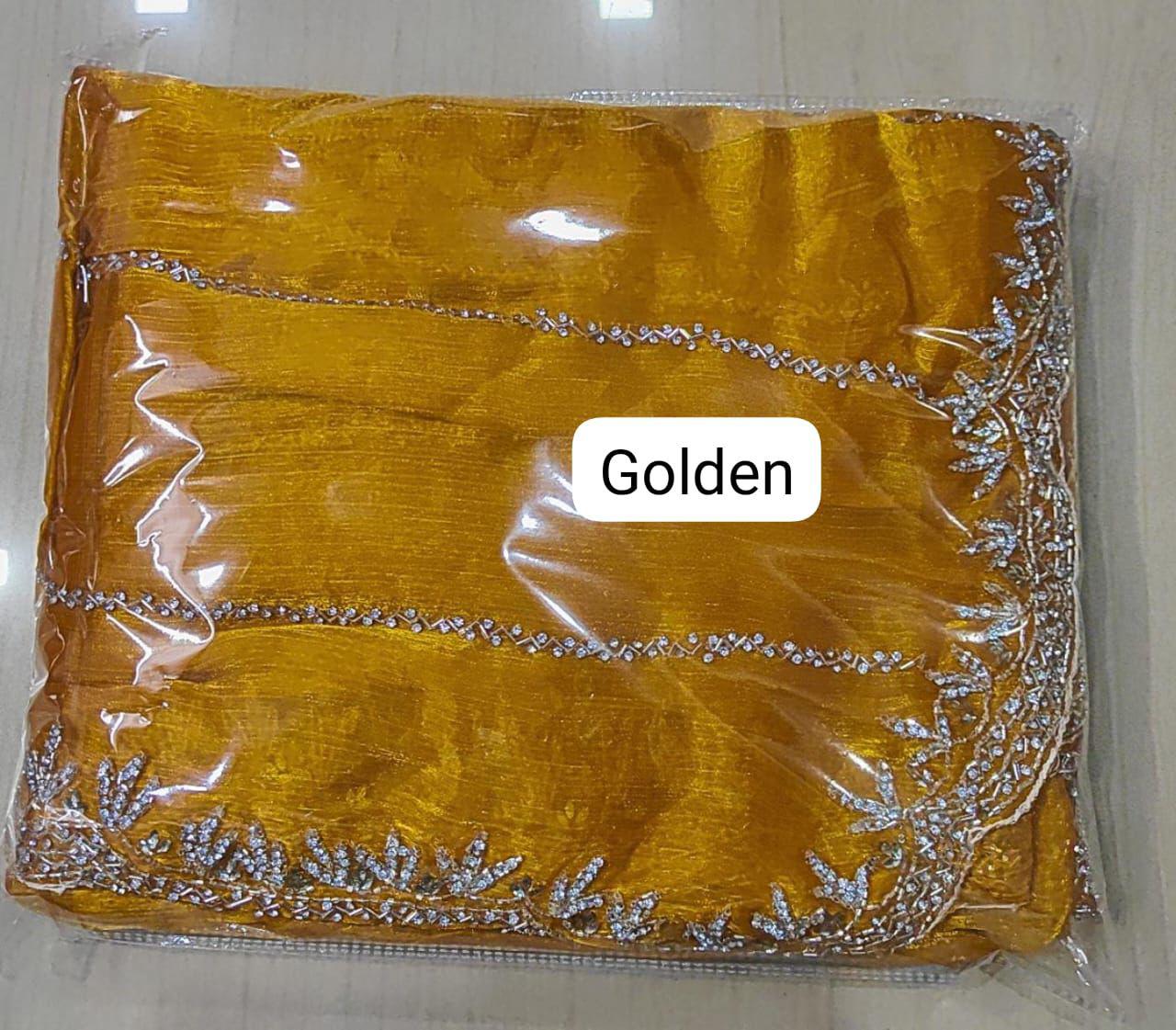 Zimmy Choo Saree with Handcrafted Cutdana Work | Tumpi's Collection