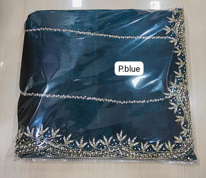 Zimmy Choo Saree with Handcrafted Cutdana Work | Tumpi's Collection