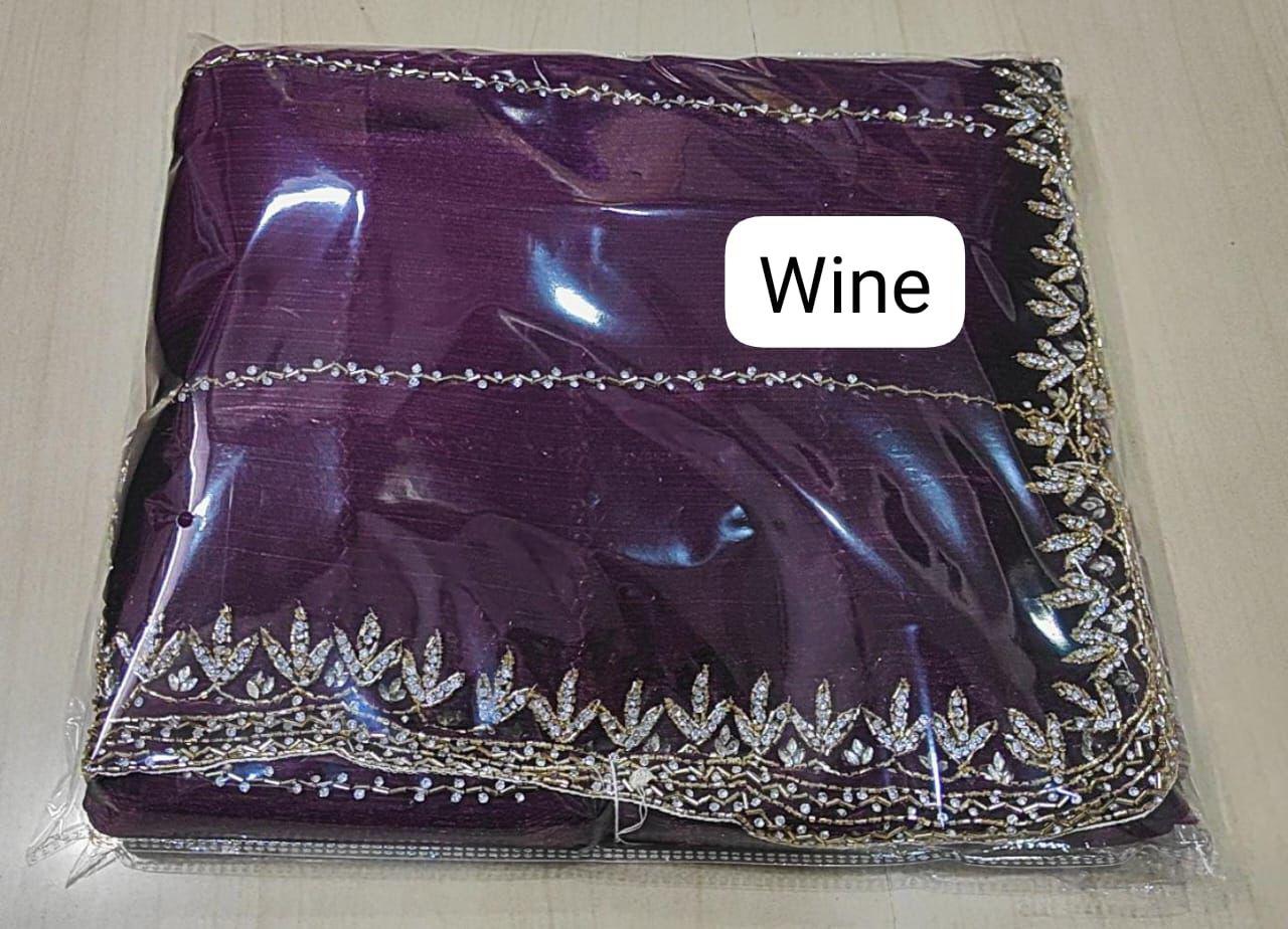 Zimmy Choo Saree with Handcrafted Cutdana Work | Tumpi's Collection