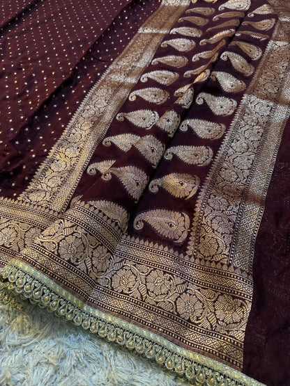 Premium Khaddi Georgette -Maroon