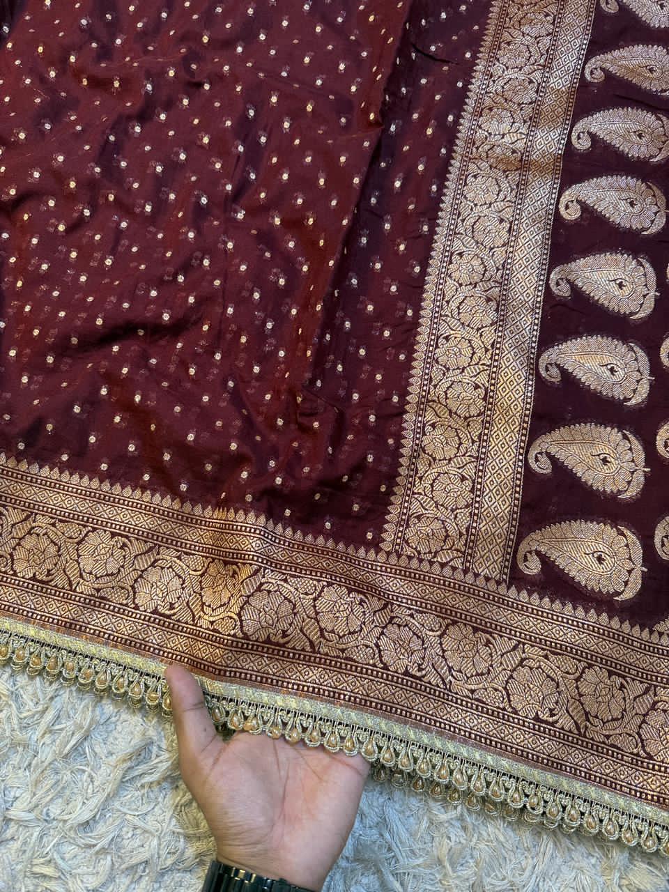 Premium Khaddi Georgette -Maroon