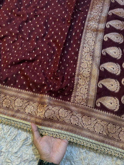 Premium Khaddi Georgette -Maroon