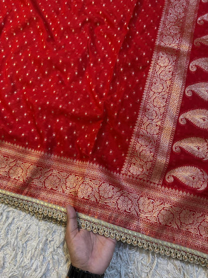 Premium Khaddi Georgette -Red