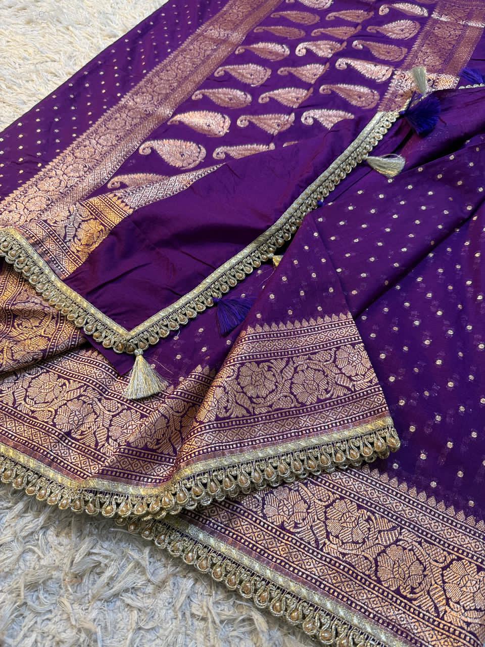 Premium Khaddi Georgette -purple