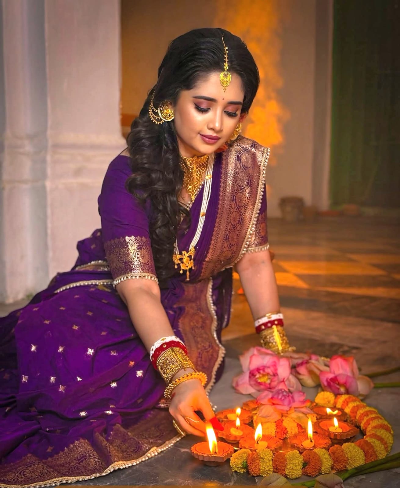 Premium Khaddi Georgette -purple